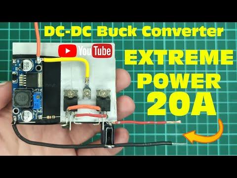 How to make a 20 Amp LM2596 DC-DC Buck Converter | Step down Converter | MOSFET |