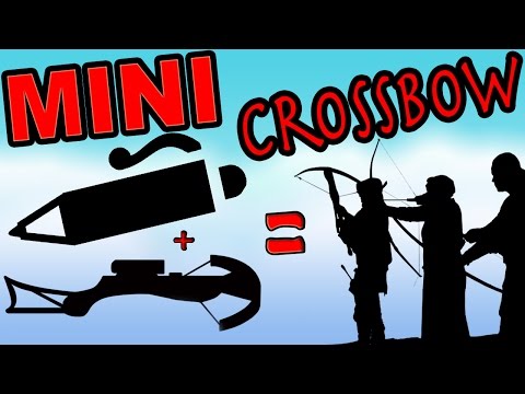 How to make a MINI CROSSBOW with 3 pens / HACK PENS !