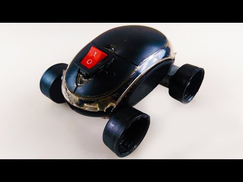 How to make a MINI Electric CAR with MOUSE easy Science Projects For KIDS DIY at HOME