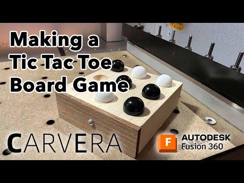 How to make a Tic Tac Toe board game with the Carvera Desktop CNC and Fusion 360