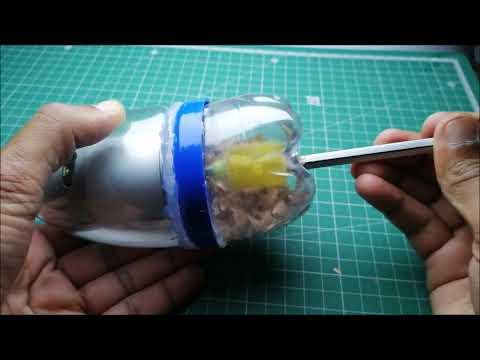 How to make automatic pencil sharpener from recycled materials