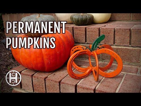 How to make your pumpkins last forever: Horse shoe metal art