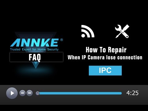 How to repair when IP camera loses connection to NVR