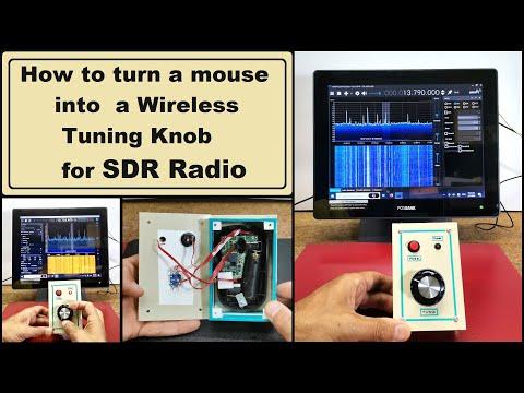 How to turn a Mouse into a Wireless Tuning Knob for SDR Radio