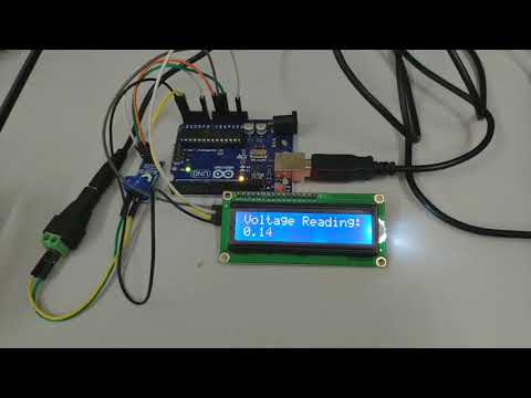 How to use voltage sensor module on Arduino UNO with LCD module