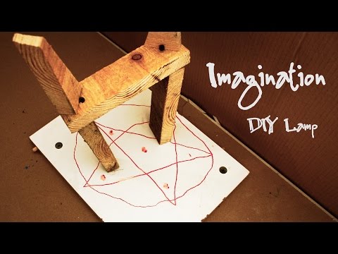 Imagination - bedroom lamp - clever design from recycled toys (funny stop motion video)