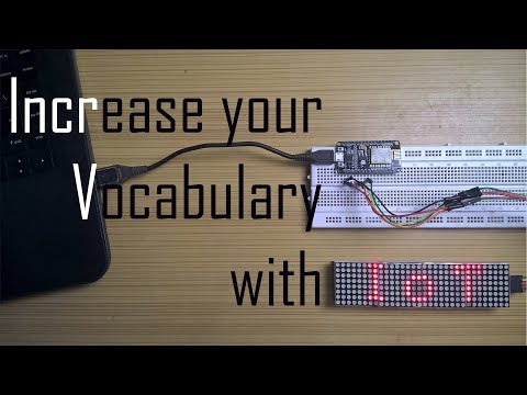 Increase your Vocabulary with this Word of the Day Display || IoT || NodeMCU Module Coding Tutorial