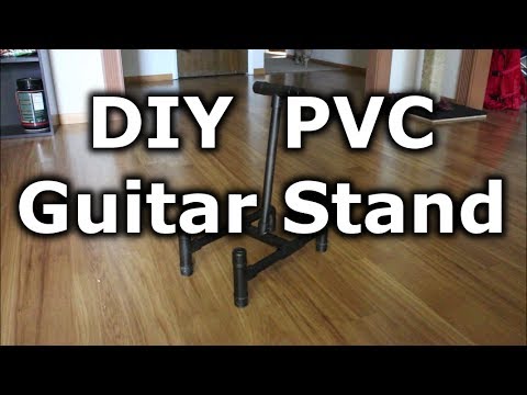 Inexpensive Guitar Stand from PVC Pipe