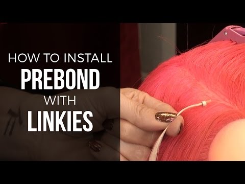 Installing Prebond Hair Extensions with Linkies - DoctoredLocks.com