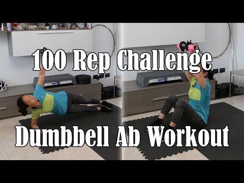 Intense Dumbbell Ab Workout - 100 Rep Exercise Challenge