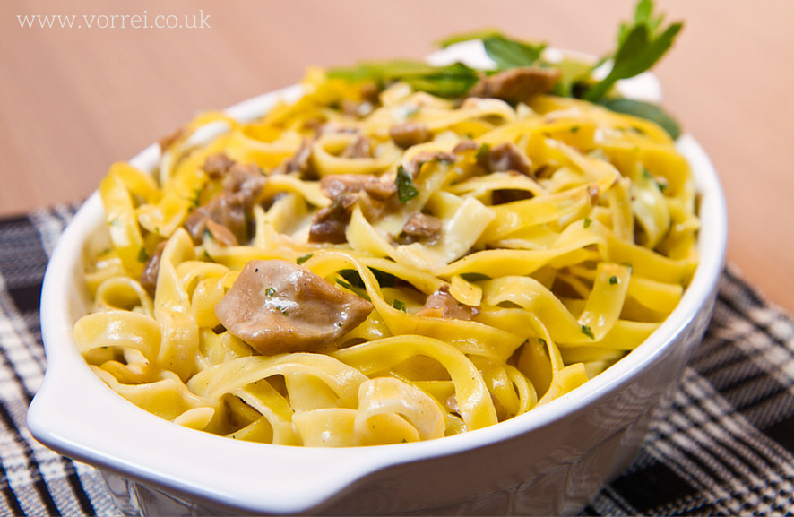 Italian Fettuccine with Porcini Mushrooms Vorrei.png