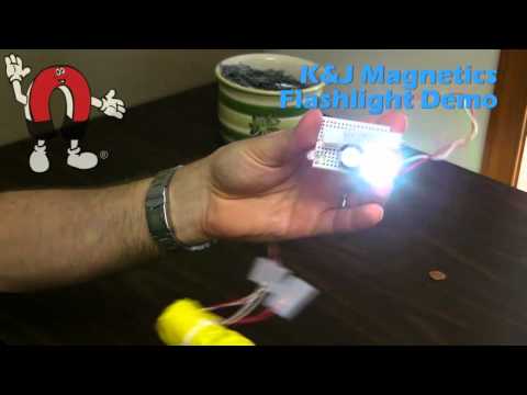 K&amp;amp;J Magnetics - Flashlight Demonstration