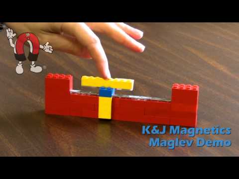 K&amp;amp;J Magnetics Maglev Train Demonstration