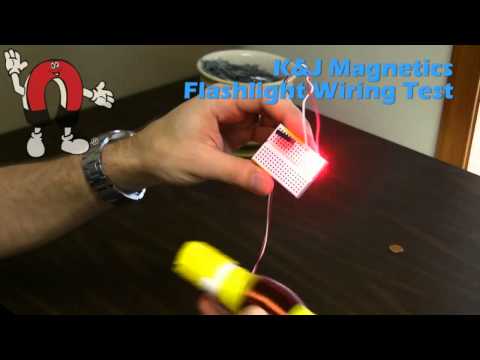 K&amp;amp;J Magnetics - Flashlight Wiring Test