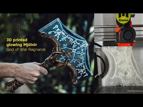 Let's make Mjolnir hammer that LIGHTS UP! God of War Ragnarok prop