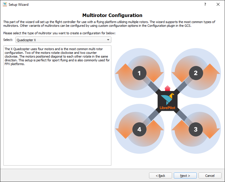 Libre 8 - Multirotor configuration.png