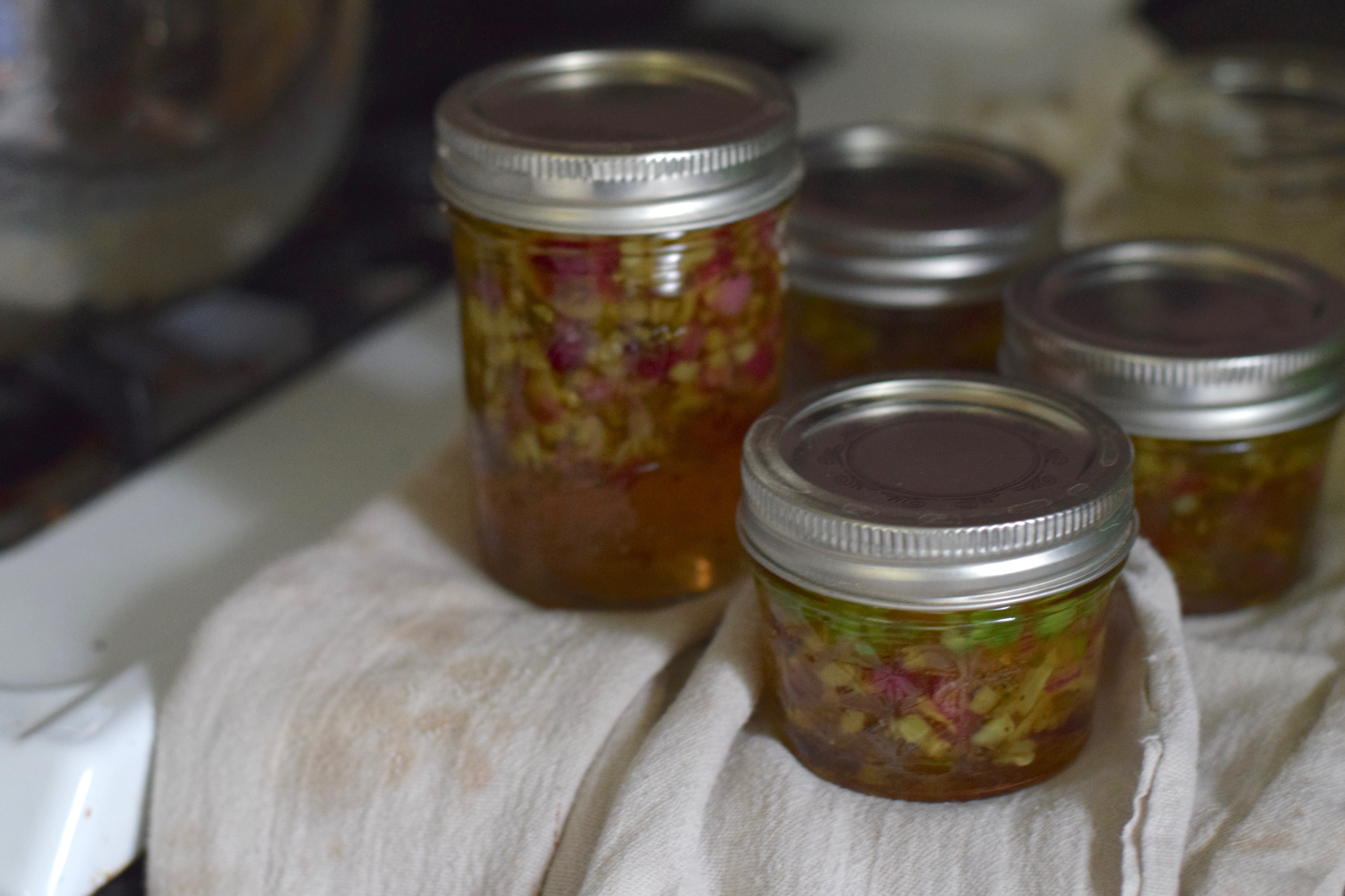 Lids and bands Banana Pepper Basil Jelly - 1.jpg