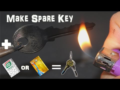 Make Emergency Homemade Spare Key With TicTac Bottle Or Credit Card In 2 minutes