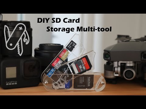 Make Your Own Acrylic SD Card Storage Multi-tool