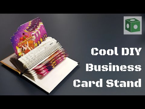 Make Your Own Cool and Unique Business Card Holder Display Stand | Kreative Cube