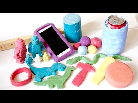 Make Your Own Plastic Toys (with silicone and corn starch)