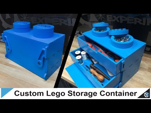 Making a Custom Lego Brick Storage Container