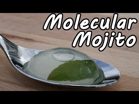 Mojito mol&amp;eacute;culaire - cocktail mol&amp;eacute;culaire - Cuisine Mol&amp;eacute;culaire - Gastronomie Mol&amp;eacute;culaire