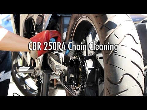 Motorcycle Chain Cleaning &amp;amp; Maintenance - CBR 250R