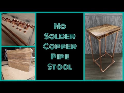 No Solder Copper Pipe Stool