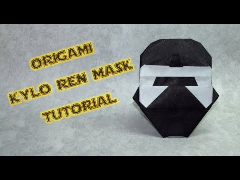 ORIGAMI KYLO REN MASK TUTORIAL (STAR WARS) - KYLE HARRINGTON