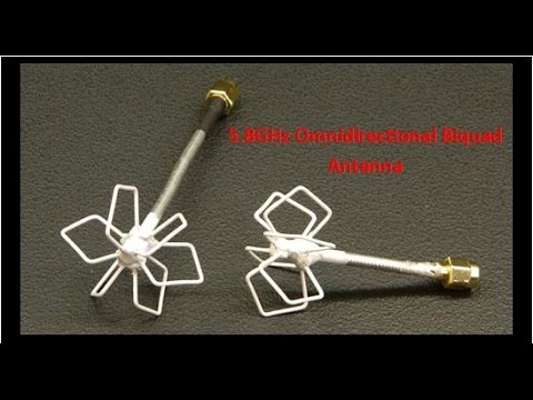 Omnidirectional Biquad Antenna for 5 8 GHz FPV