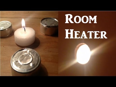 One Candle emergency Flower Pot room Heater life hack tip trick