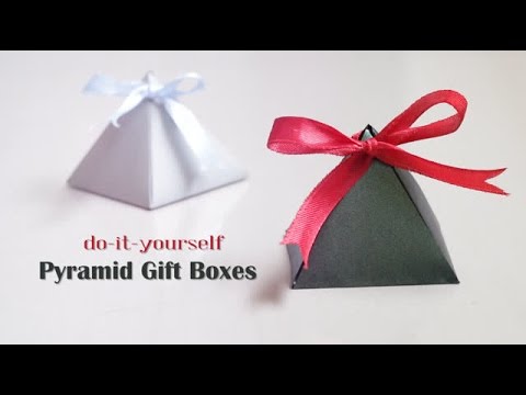 Origami Pyramid Gift Boxes