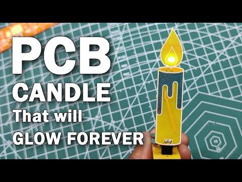 PCB Candle with FLIP FLOP Circuit using BC547 Transistors