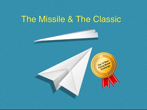 Paper Airplane Tutorial - How to make The classical paper plane &amp;amp; The Missile