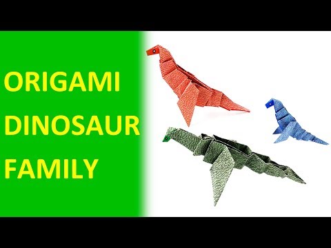 Paper Craft for Kids: Origami Dinosaur (2)