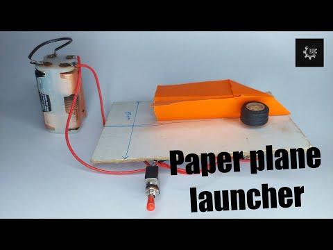 Paper plane launcher(DIY)