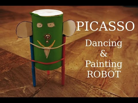 Picasso - dancing and painting robot (DIY)