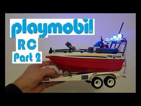 Playmobil Action Fire Rescue Boat 4823 Remote Controlled Conversion - Part 2