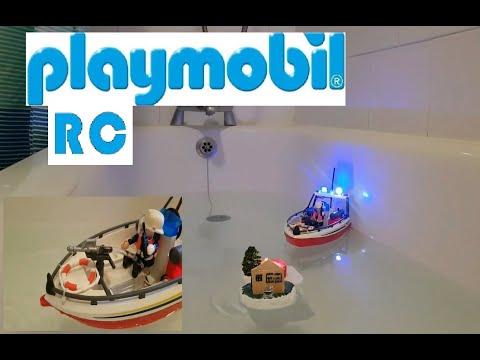 Playmobil Fire Rescue Boat Short 4823 Remote Controlled Conversion