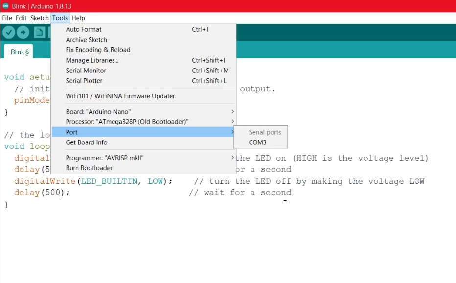 Ports Available in Arduino before Pairing.png