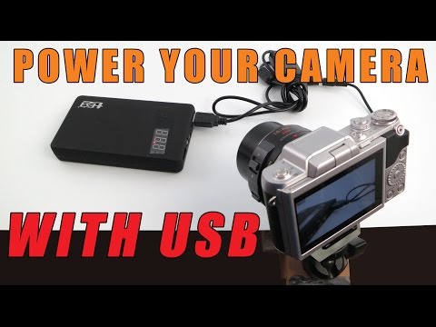 Power your Camera with USB QD185-TY Power Bank &amp;amp; DC Coupler Adapter: Panasonic Canon Nikon