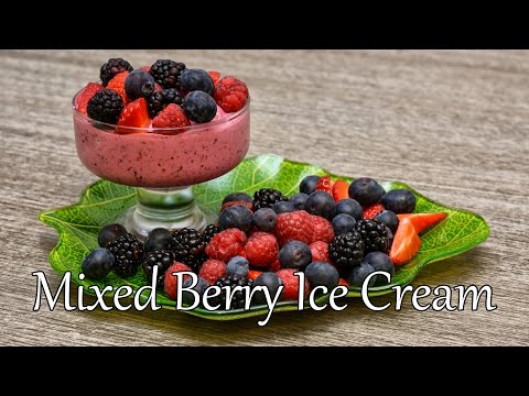 Quick &amp;amp; Healthy Delicious Mixed Berry Ice Cream - Dessert Recipe # 15