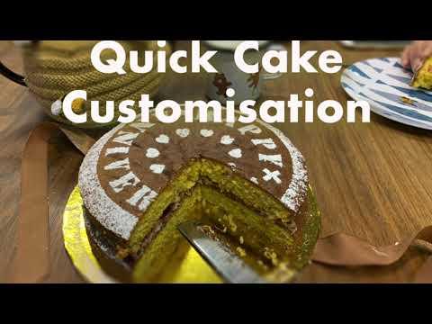 Quick Cake Customisation with Stencil