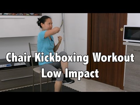 Quick Chair Kickboxing Workout - Low Impact &amp;amp; Intense