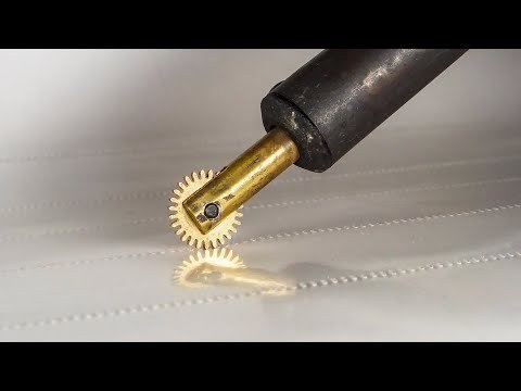 ROLLER WELDER for Plastic Films Made of Clock Gear and Soldering Iron