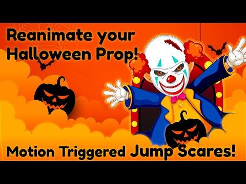 Re-Animate your Halloween Prop to do a Motion Sensed Jumpscare! DIY Halloween Decoration Trigger