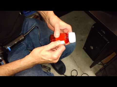 Removing labels from pill bottles made easy