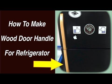 Replace a Refrigerator Door Handle with Wood // How To