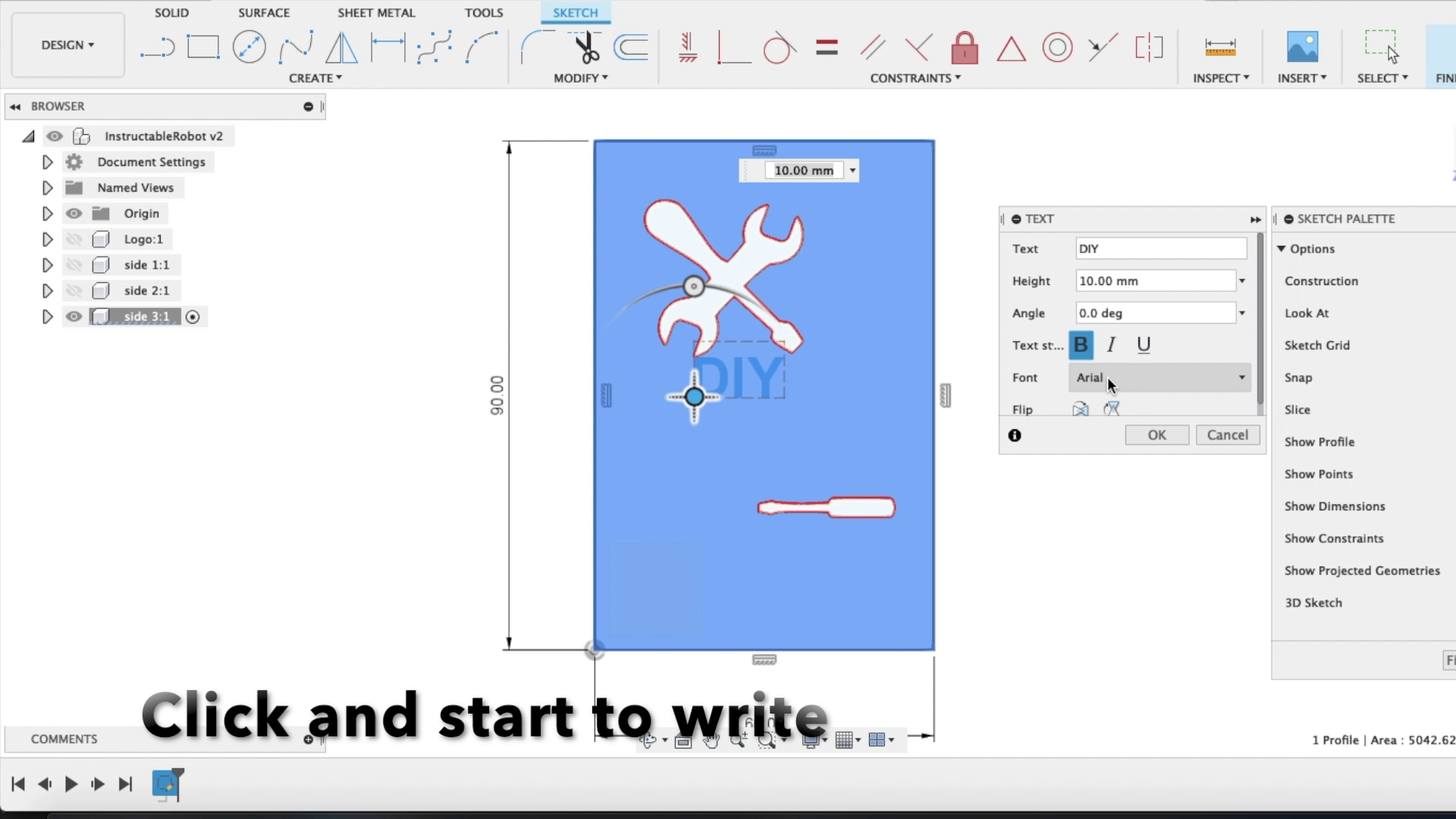 Robot LED Projector 3D Printed62.png